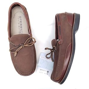 NEW Sperry Top Sider Men Loafer Boat Brown Leather